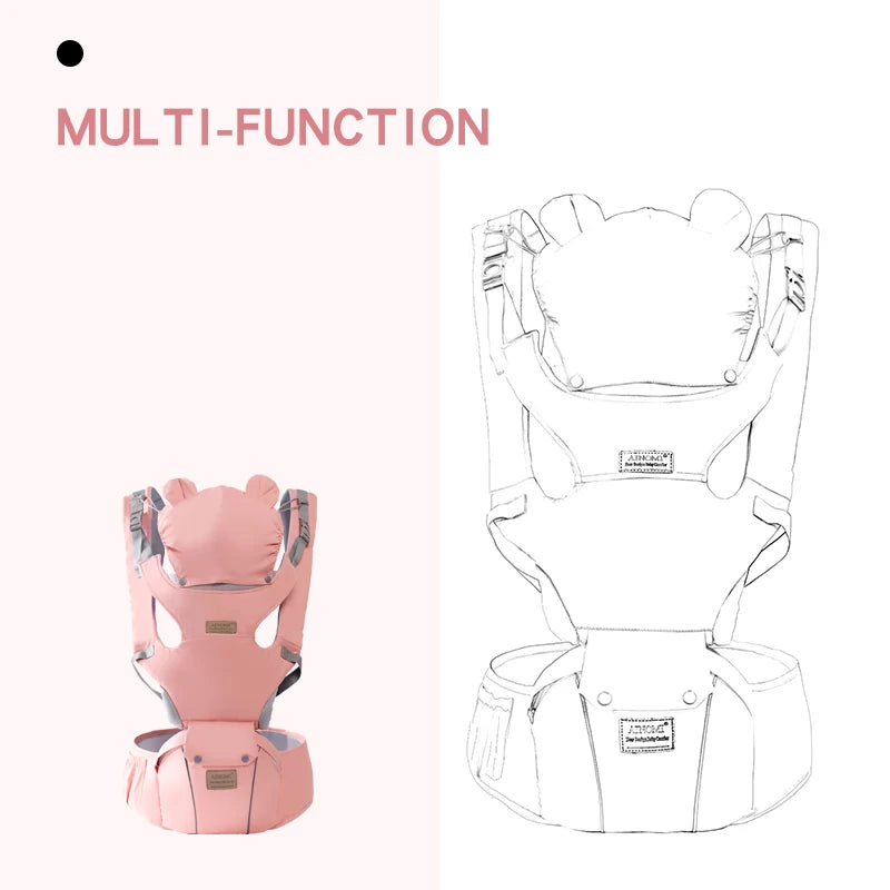 Ergonomic Baby Carrier | Front-Facing Hipseat Wrap Sling for Parents - Chamberland Homes