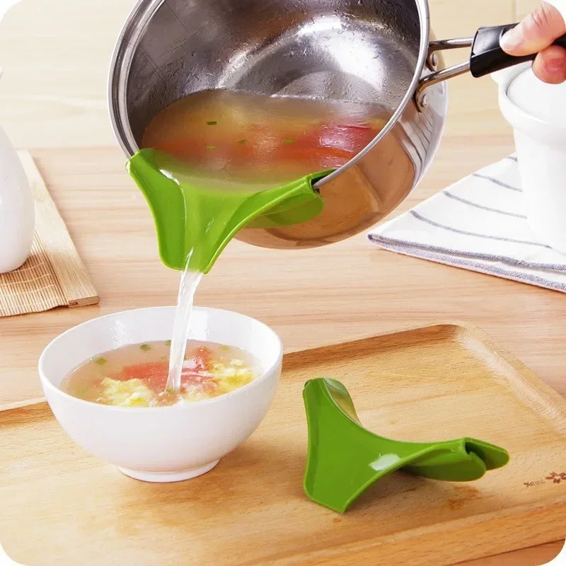 Creative Silicone Liquid Funnel | Anti-Spill Pour Spout for Kitchen - Chamberland Homes