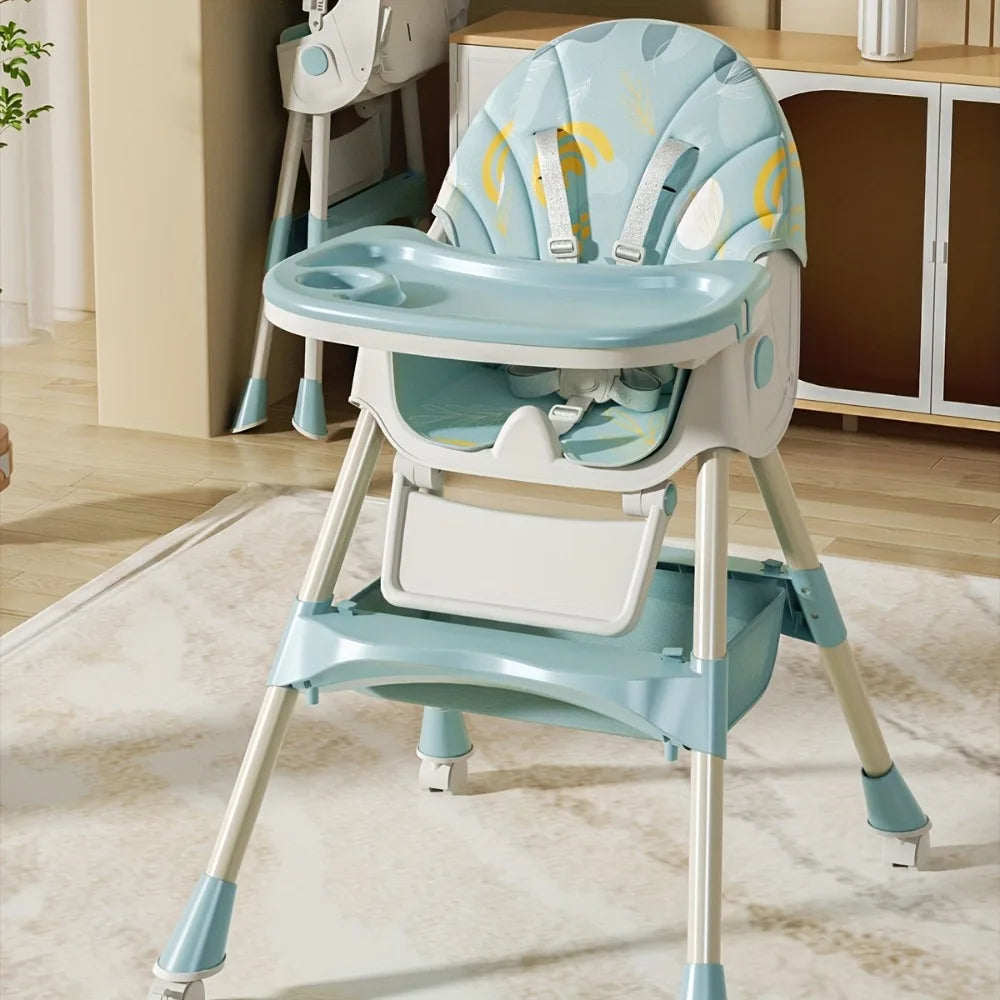 3-in-1 Convertible Baby High Chair | Foldable Infant Rocker - Chamberland Homes