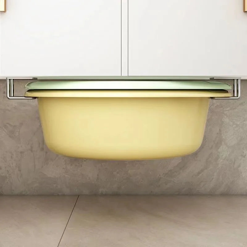 Stainless Steel Storage Hook | Adhesive Cutting Board & Sponge Drainer