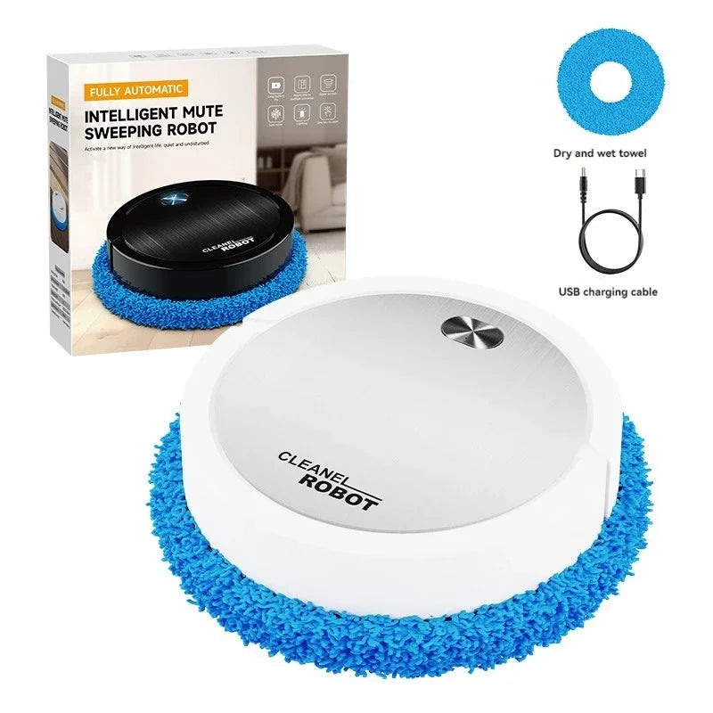 Floor Mopping Robot | Silent Wet & Dry Automatic Electric Sweeper - Chamberland Homes