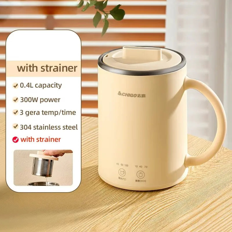 400ml Electric Kettle | Tea Pot & Multi-function Stew Cup - Chamberland Homes