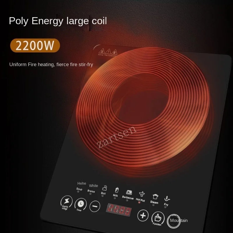 2200W Electric Magnetic Induction Cooker | Waterproof Hot Pot Stove