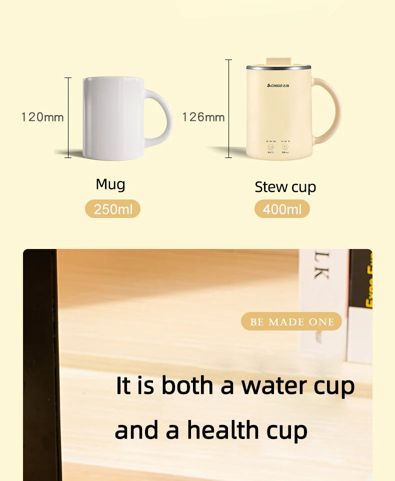 400ml Electric Kettle | Tea Pot & Multi-function Stew Cup - Chamberland Homes