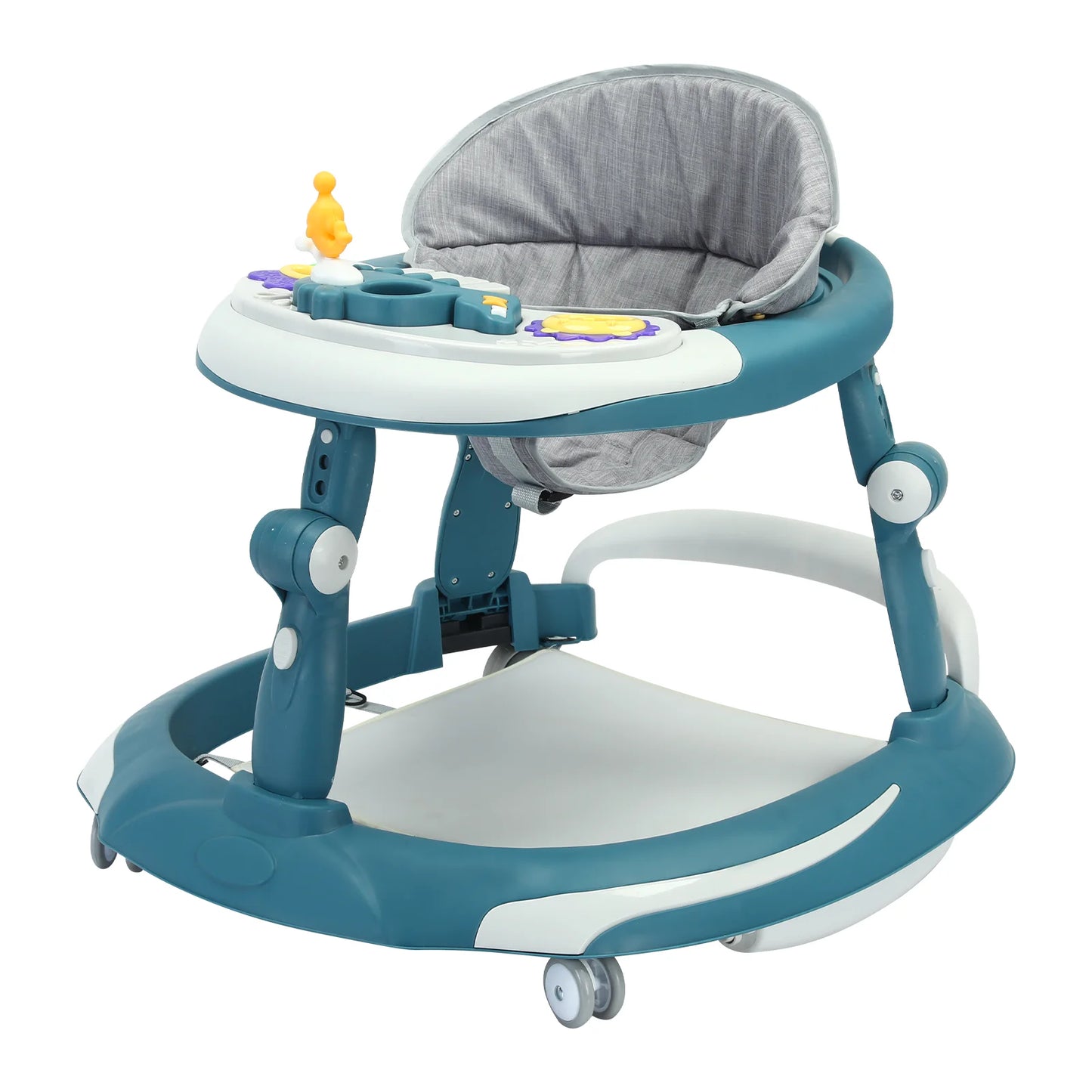 UBRAVOO Foldable Baby Walker | Adjustable Height & Music Toy