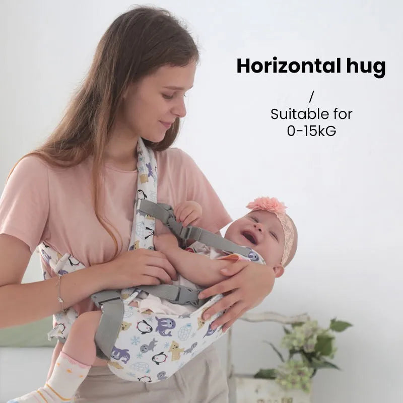 Baby Carrier Front Carry Horizontal Waist Stool | Ergonomic Adjustable - Chamberland Homes