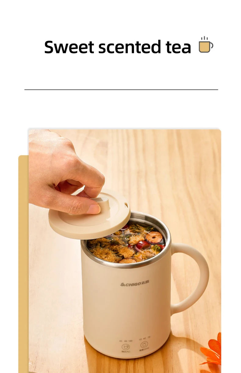 400ml Electric Kettle | Tea Pot & Multi-function Stew Cup - Chamberland Homes