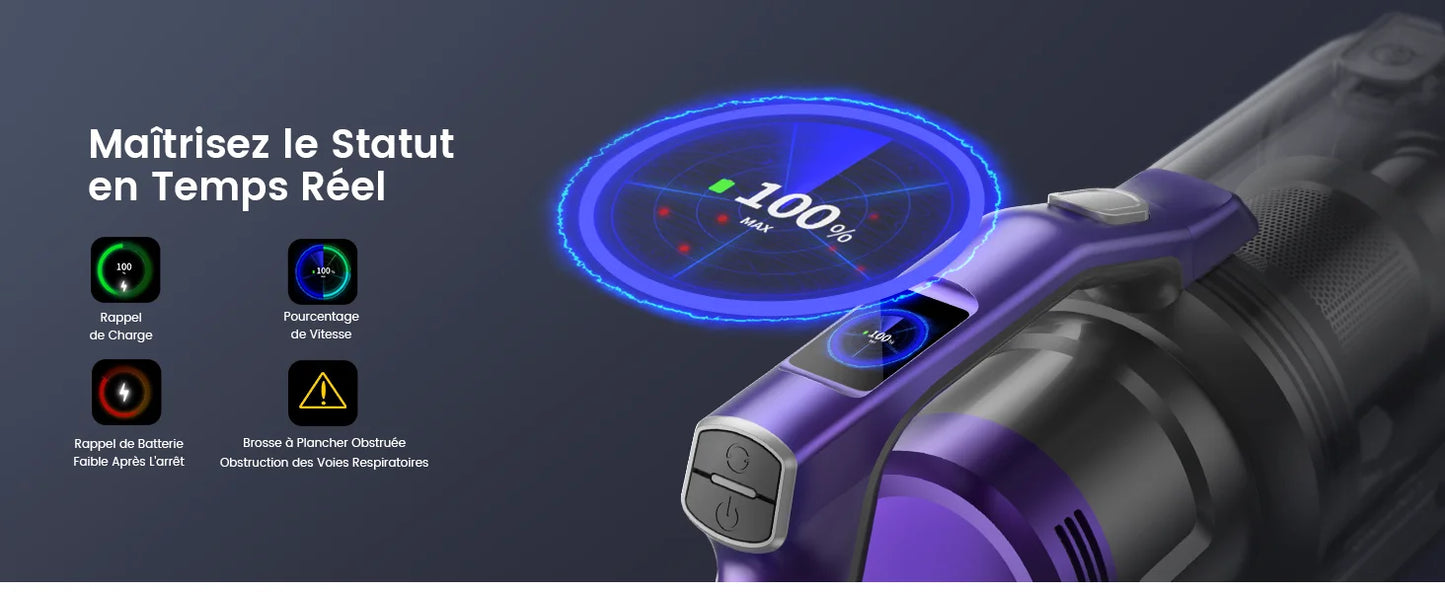 Honor 450W Wireless Vacuum Cleaner | Powerful Cordless Car Hoover - Chamberland Homes