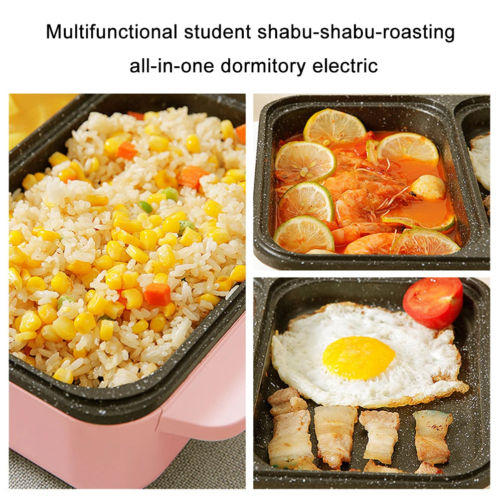 1000W Electric Hot Pot 2-in-1 Cooker | Two-Speed Temperature Control - Chamberland Homes