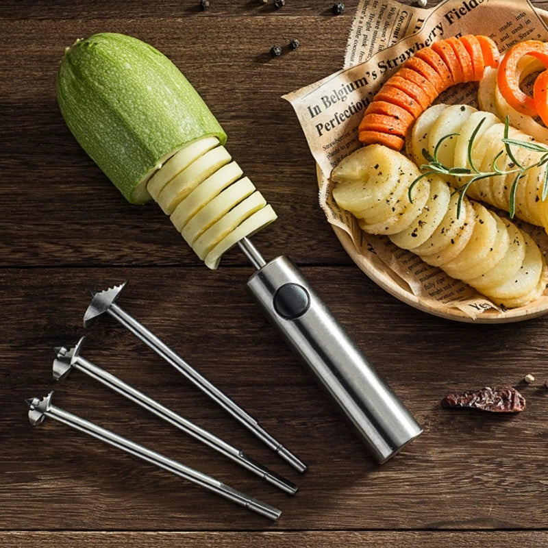 Vegetable Spiral Cutter Spiralizer | Creative Kitchen Gadget for Veggies - Chamberland Homes