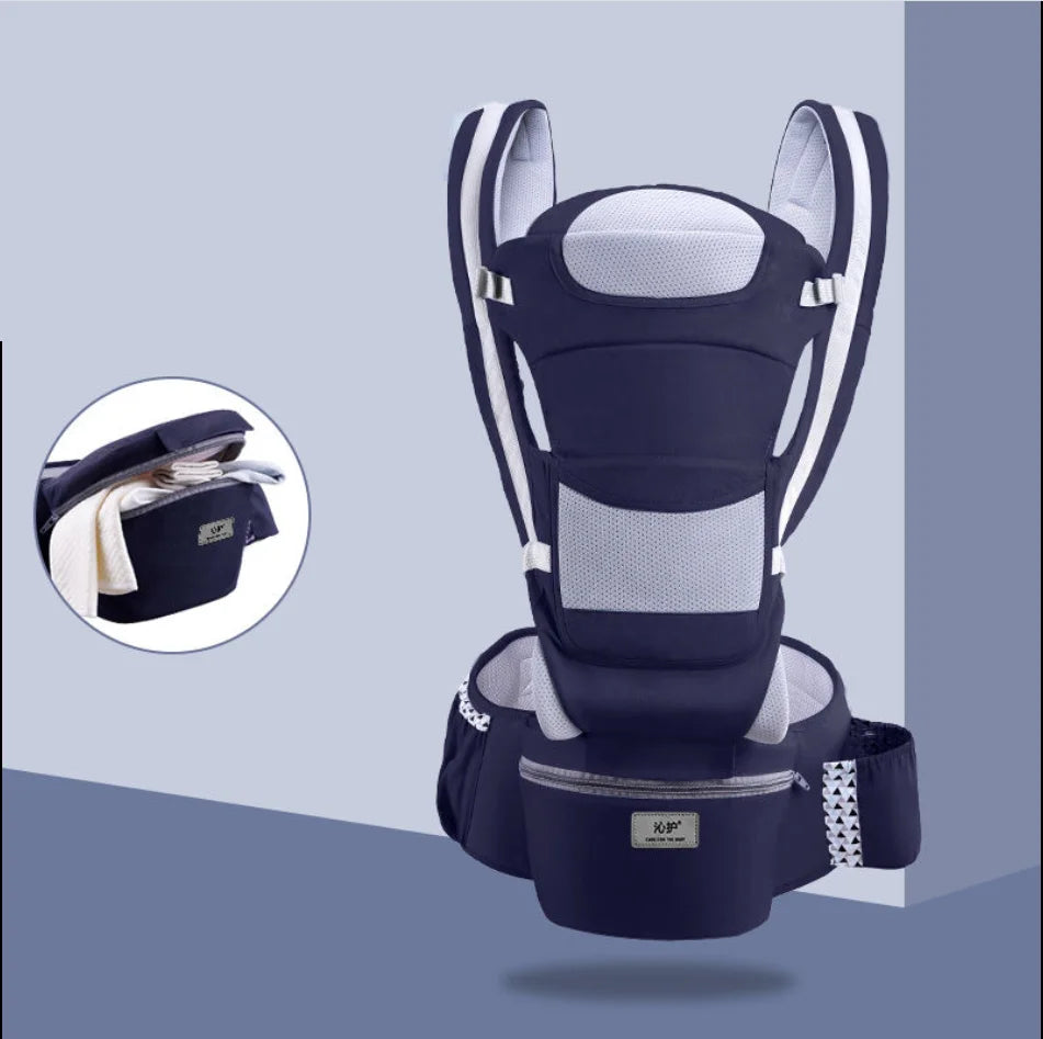 Baby Carrier Waist Stool with Storage Bag | Ergonomic Hipseat Sling