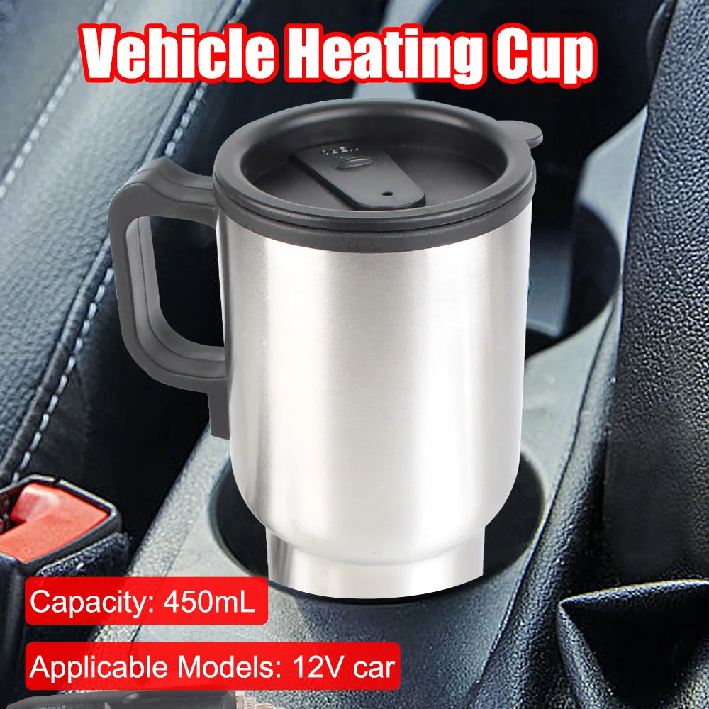 12V 450ml USB Electric Heating Car Kettle | Travel Mug