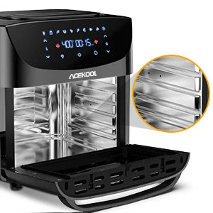 18L Digital Air Fryer Toaster Oven - 10-in-1 Combo - Chamberland Homes