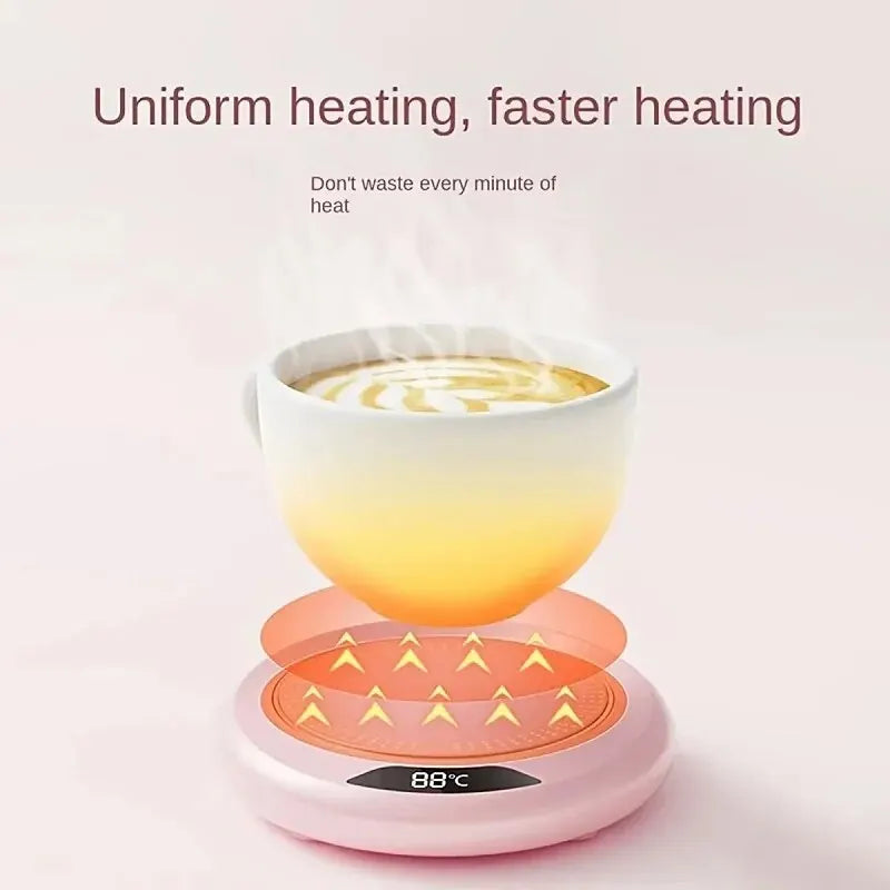 Thermostatic Heating Coaster USB | 3-Speed Adjustable 55°C Home Heater - Chamberland Homes