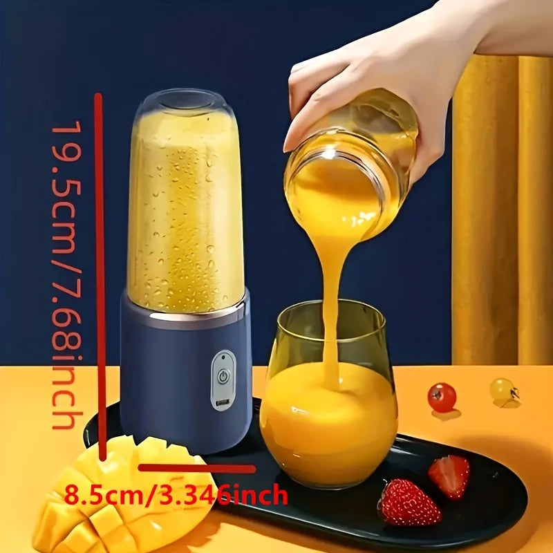Portable Electric Juice Extractor | Blue/Pink Multi-Function Mixing Cup - Chamberland Homes