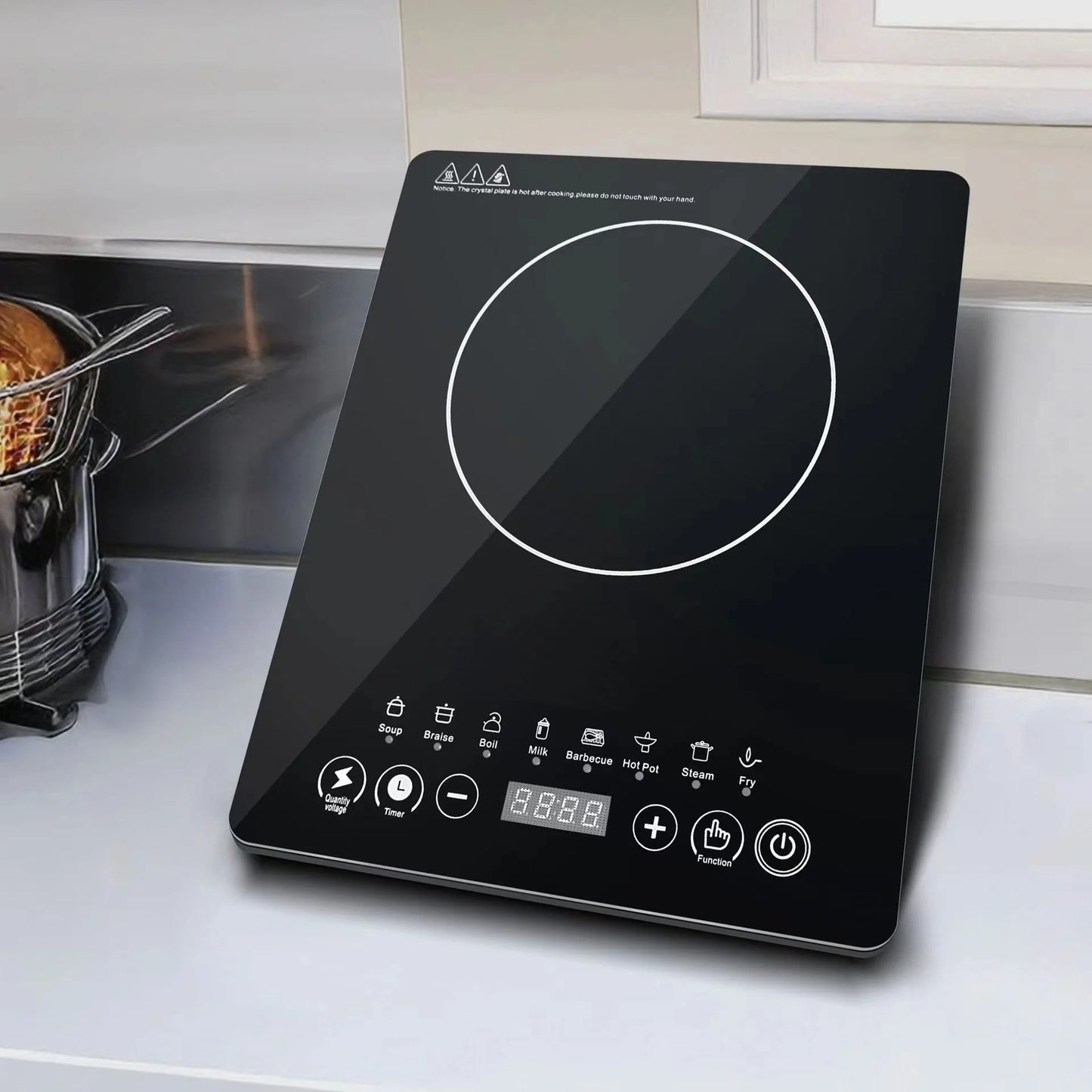 2200W Electric Magnetic Induction Cooker | Waterproof Hot Pot Stove