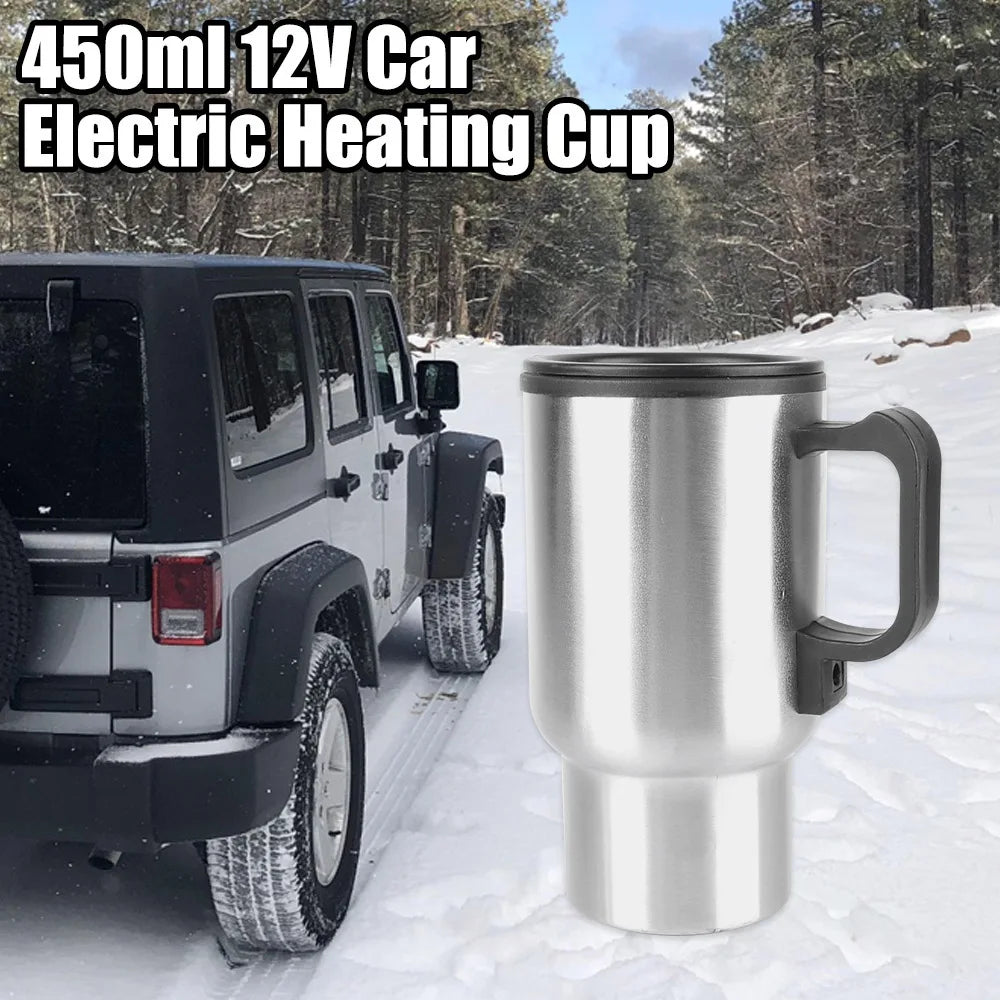 12V 450ml USB Electric Heating Car Kettle | Travel Mug