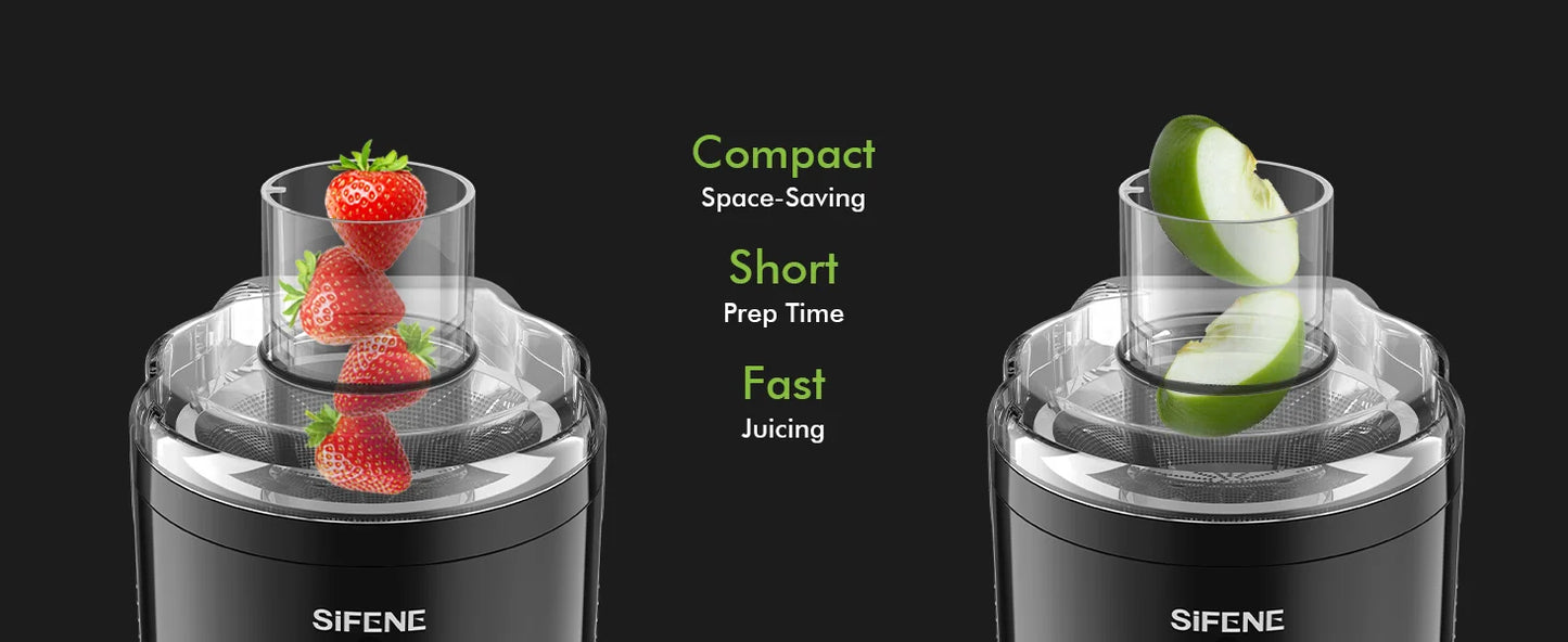 SiFENE Compact Centrifugal Juicer | 3-Speed Fruit & Veggie Juicer - Chamberland Homes