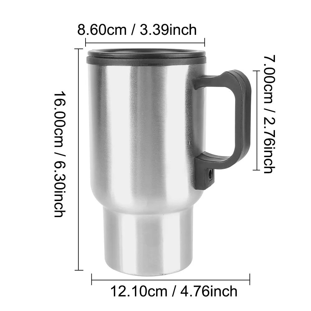 12V 450ml USB Electric Heating Car Kettle | Travel Mug