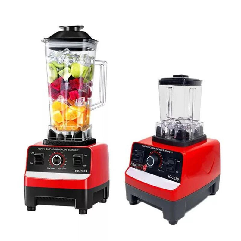 2000ML Large Capacity Ice Crusher & Food Processor Blender