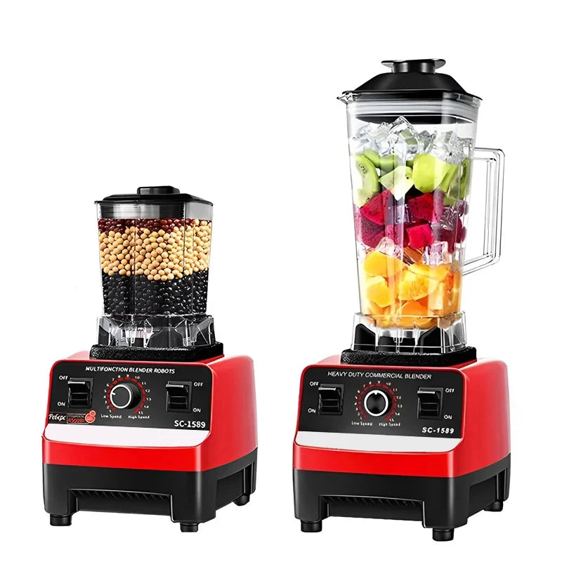 2000ML Large Capacity Ice Crusher & Food Processor Blender - Chamberland Homes