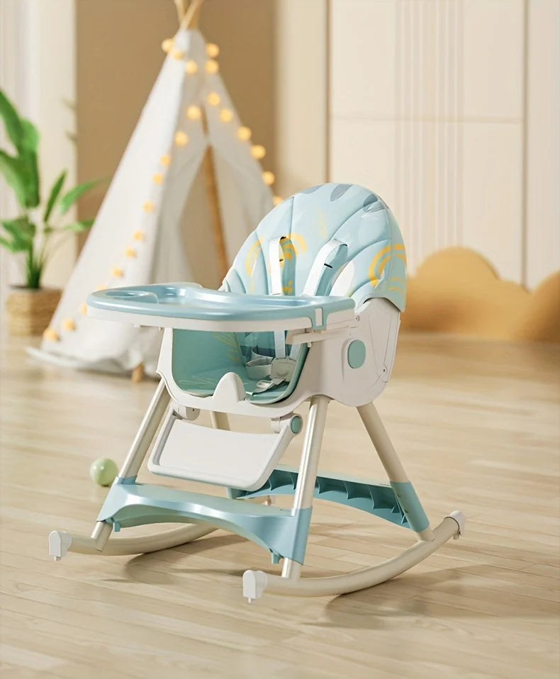 3-in-1 Convertible Baby High Chair | Foldable Infant Rocker - Chamberland Homes