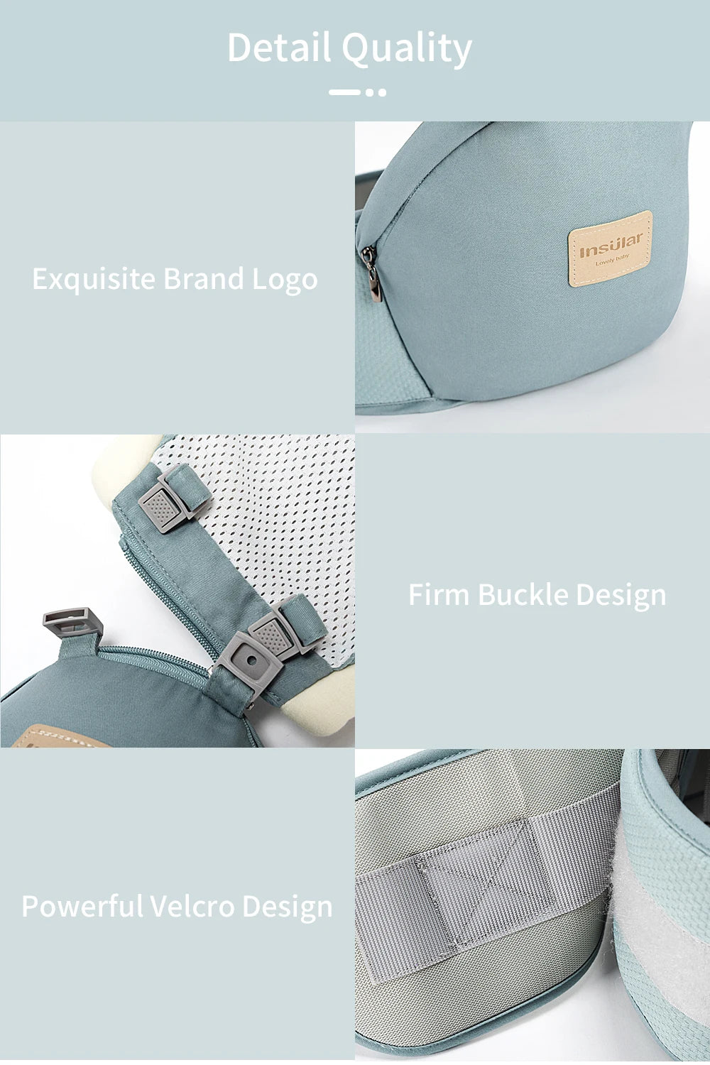 Insular Ergonomic Baby Carrier Sling 360° Support - Chamberland Homes