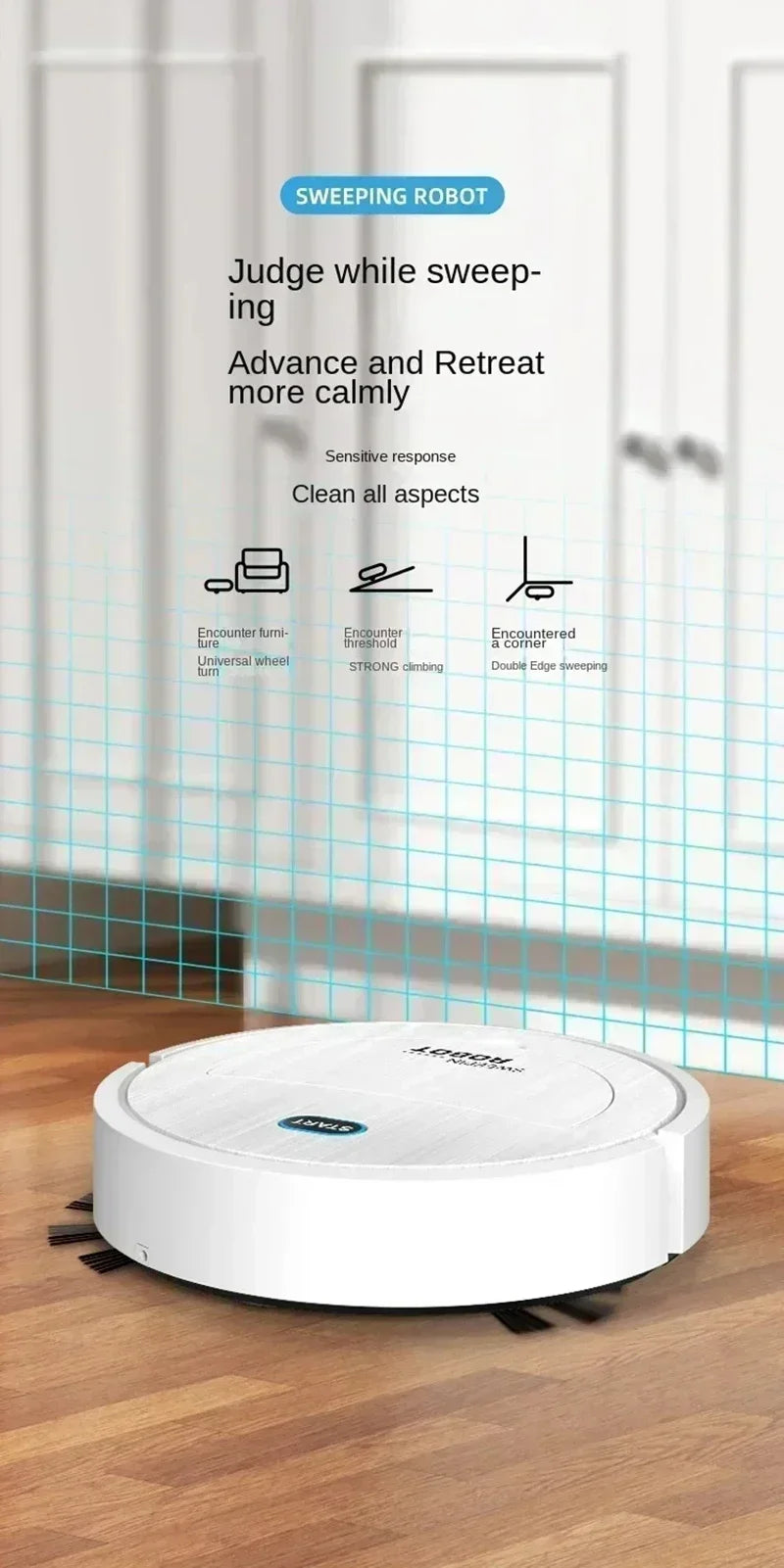 Xiaomi 3-in-1 Smart Sweeping Robot | Suction, Mopping & Rechargeable - Chamberland Homes