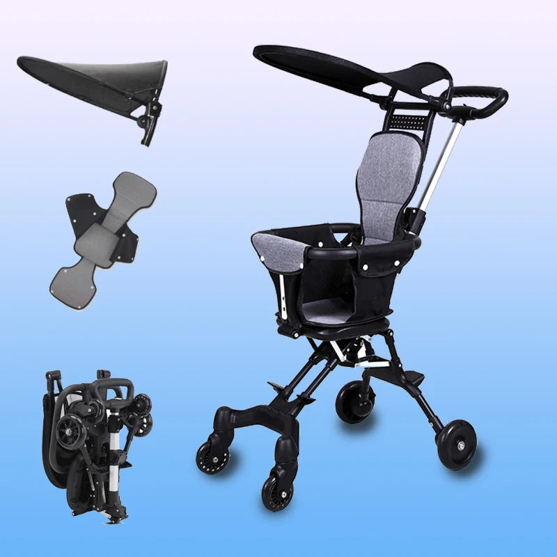 Baby Stroller for Toddler | Lightweight, One-Click Folding, Swivel Wheels - Chamberland Homes