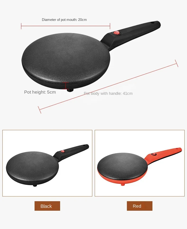 220V Electric Crepe Maker | Non-stick Pancake & Pizza Baking Pan - Chamberland Homes