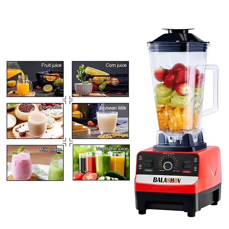 2000W Heavy Duty Commercial Blender | High Power Juice Maker - Chamberland Homes