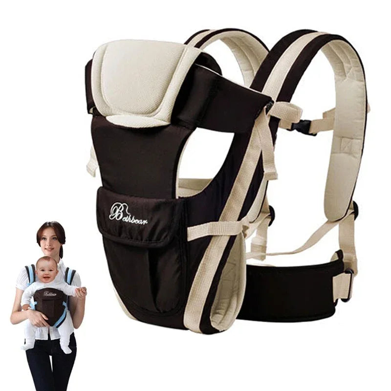 Adjustable Ergonomic Baby Carrier | Front & Back Carrier for Parents - Chamberland Homes