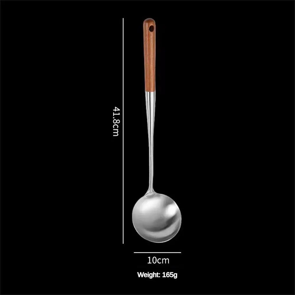 1PC Wok Spatula & Ladle Set | Stainless Steel Kitchen Utensils - Chamberland Homes