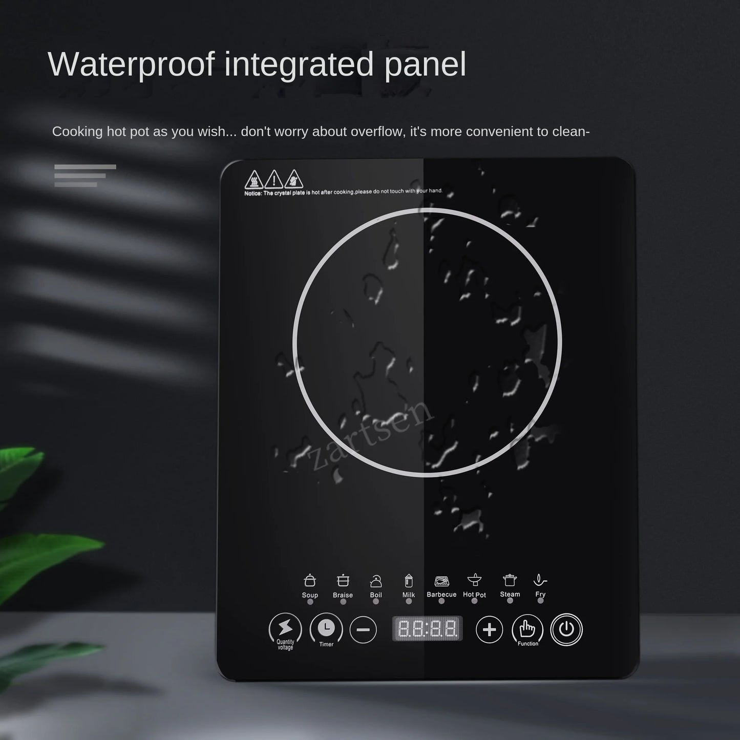 2200W Electric Magnetic Induction Cooker | Waterproof Hot Pot Stove