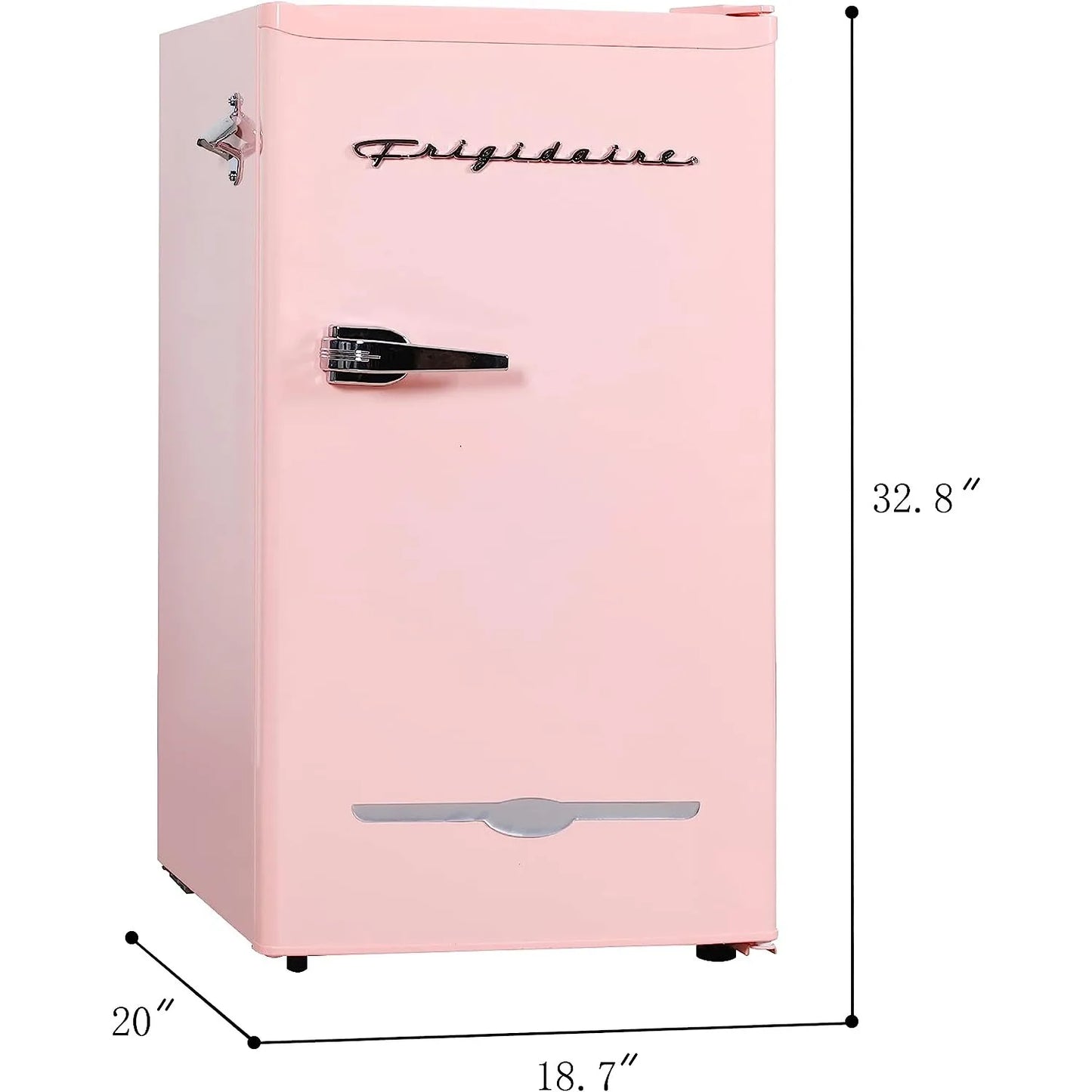 EFR376 Retro Bar Fridge with Side Bottle Opener, 3.2 Cu. Ft. - Chamberland Homes