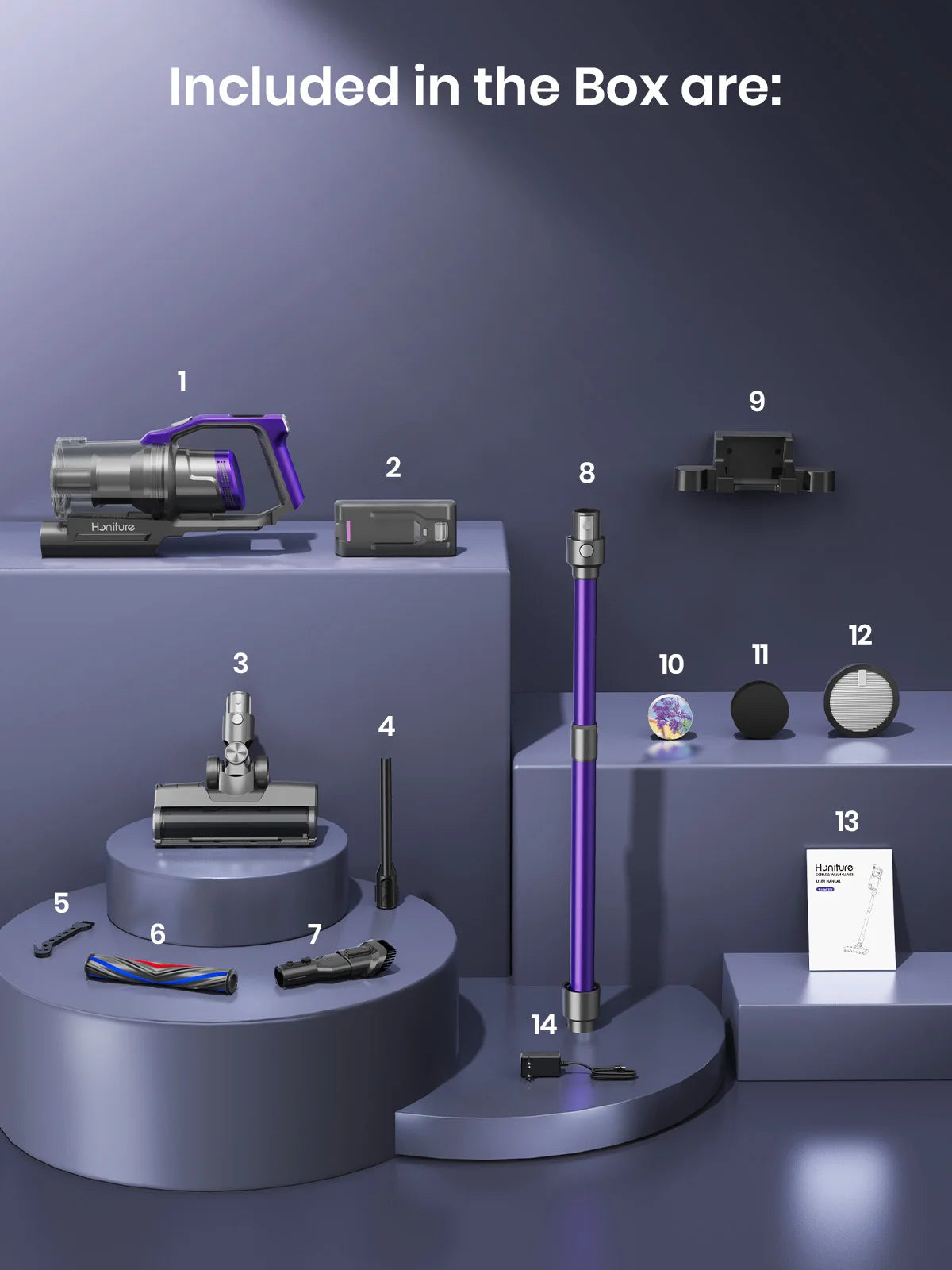 Honor 450W Wireless Vacuum Cleaner | Powerful Cordless Car Hoover - Chamberland Homes