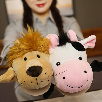 Kawaii Stuffed Plush Puppets – Lion, Elephant, Bunny & More!