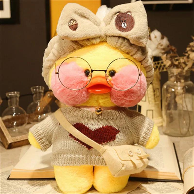 30cm Cute Lalafanfan Yellow Cafe Ducks Stuffed Soft Toy Kawaii Soothing Toys Aminal Dolls Pillow For Gril Kids Brithday Gifts - CHAMBERLAND HOMES