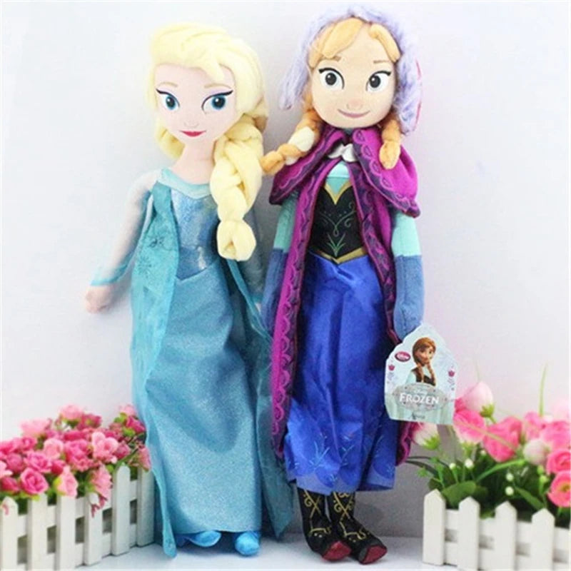 Disney Frozen Plush Dolls – Elsa & Anna 40CM/50CM Stuffed Toys for Kids