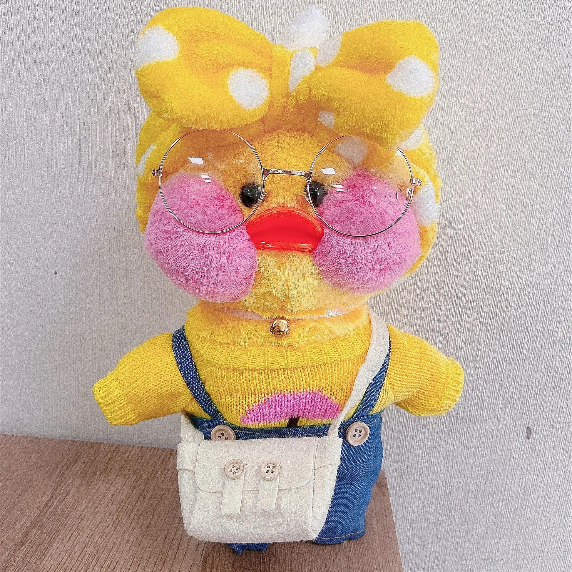 30cm Cute Lalafanfan Yellow Cafe Ducks Stuffed Soft Toy Kawaii Soothing Toys Aminal Dolls Pillow For Gril Kids Brithday Gifts - CHAMBERLAND HOMES