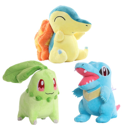 Kawaii Pokémon Plush – Pikachu, Cyndaquil, Chikorita & Totodile!