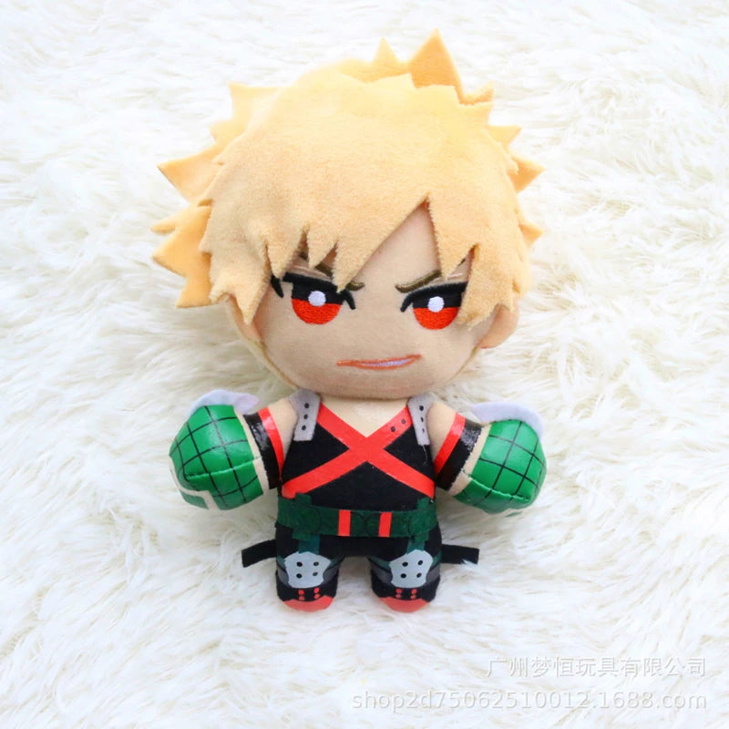 15CM My Hero Academia Plush Pendants – Izuku, Katsuki, & Shouto Soft Doll Keychains