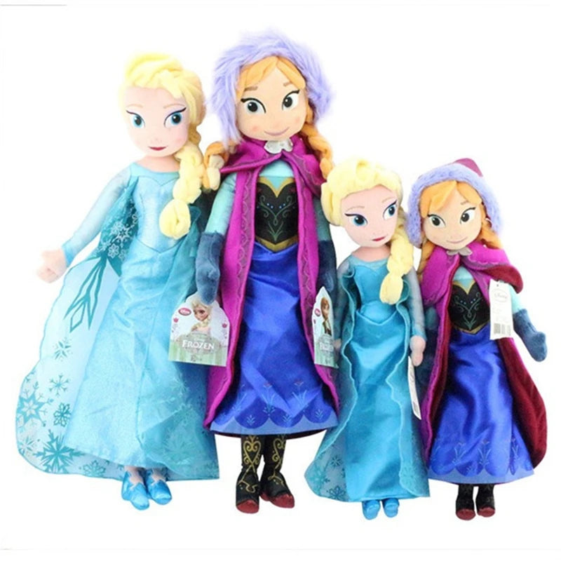 Disney Frozen Plush Dolls – Elsa & Anna 40CM/50CM Stuffed Toys for Kids