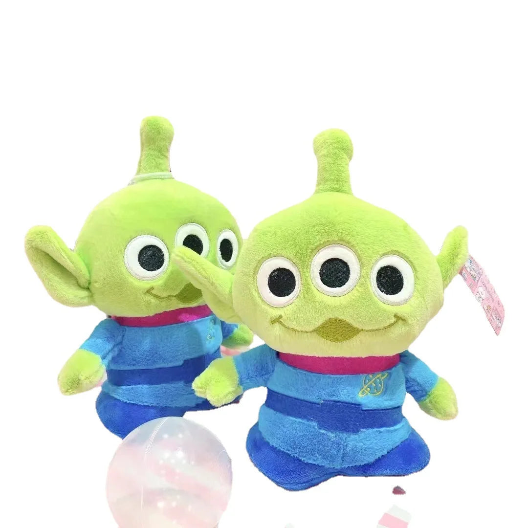 Kawaii Disney Toy Story Alien Action Figure – Three-Eyed Soft Pillow & Backpack Ornament