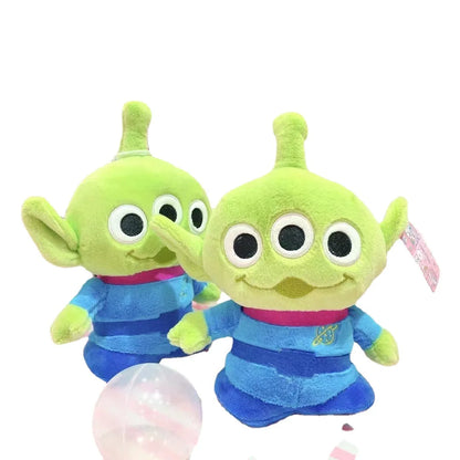 Kawaii Disney Toy Story Alien Action Figure – Three-Eyed Soft Pillow & Backpack Ornament