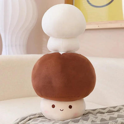 TOAD - 23cm Cute Mushroom Plush Toy Stuffed Soft Lifelike Plant Kawaii Shiitake Mushroom Doll - CHAMBERLAND HOMES