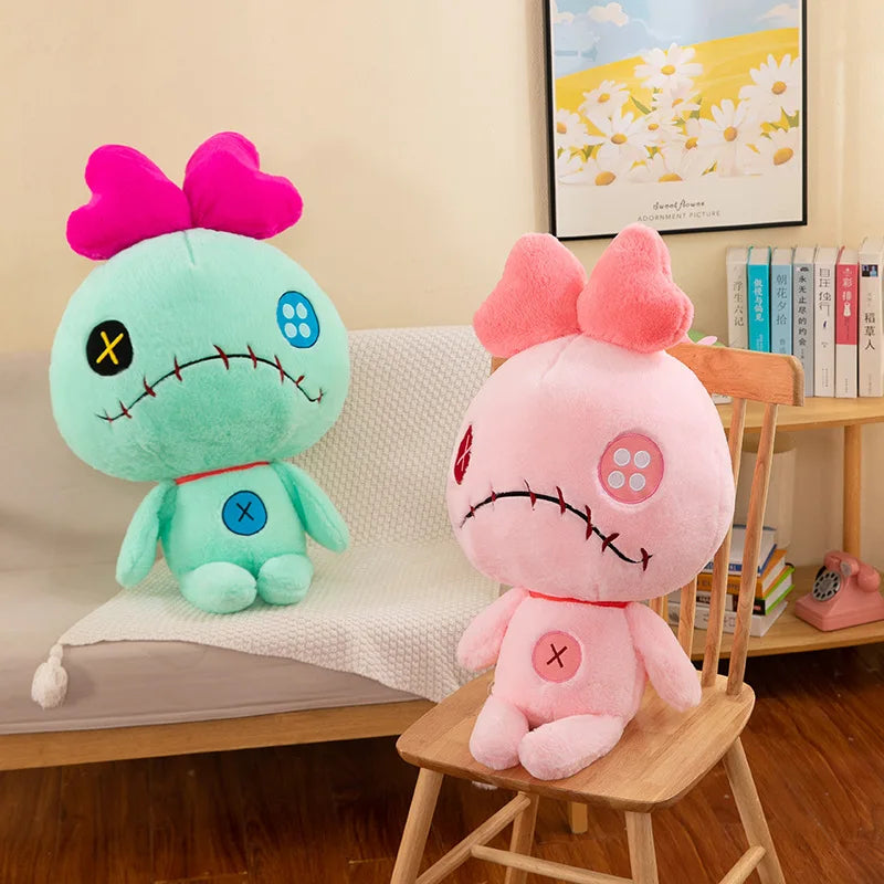 Disney Lilo & Stitch Scrump Plush Toy – Kawaii Pink Stitch Doll & Soft Pillow