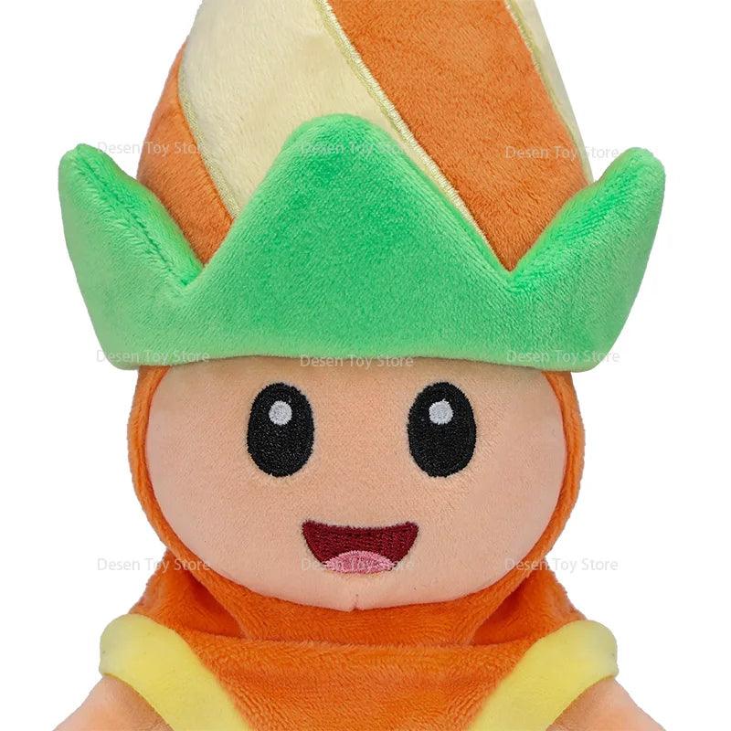 26CM Orange Poplin Mario Bros Plush Toy - Stuffed Animal Doll