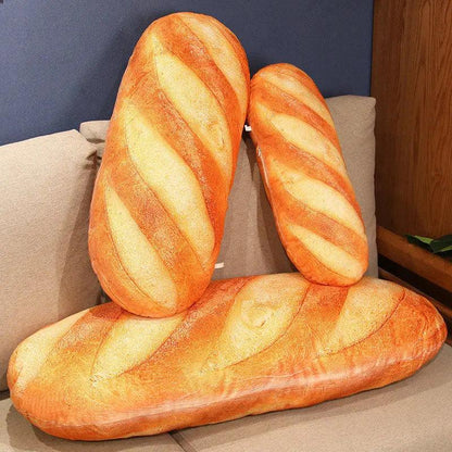 French Bread Plush Pillow Stuffed Printing Images Food Plushie Peluche Party Prop Decor Sleeping Companion Man Gift - CHAMBERLAND HOMES