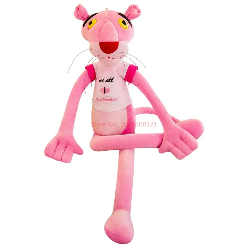 100cm Disney Pink Panther Plush Toy – Cute Kawaii Leopard Doll & Soft Pillow